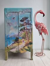 CABINET side table funky bedside bathroom  Lamp Side Sofa Pink Turquoise 