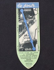 State Railways advertising bookmark, Dieppe New Haven bookmark 2