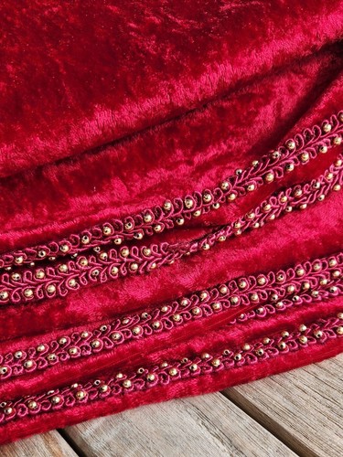 Crushed velvet table runner - crushed,