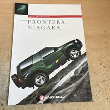 Vauxhall Frontera Sport Niagara Limited Edition 1997 UK Market Sales Brochure