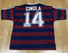 Ginola Newcastle United Shirt 1995/96 Vintage Original Adidas Brown Ale Shearer
