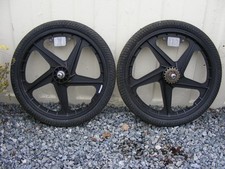 vintage pair of black mag bmx