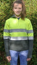 HI VIZ KNITTED JUMPER YELLOW