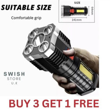 1500000LM LED Super Bright Flashlight Torch USB Rechargeable Lamp High Powered