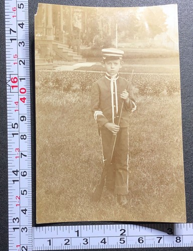Albumen little boy - boy, military