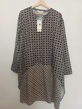 Derhy Brown Gold Chain Pattern