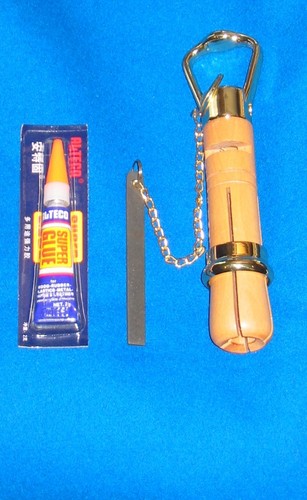Snooker cue tip clamp - tip, &