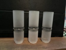 3x Replacement Spare Frosted Glass Tubular Light Lamp shades