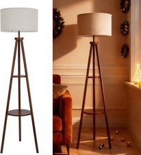Tripod Floor Lamp with Shelf
