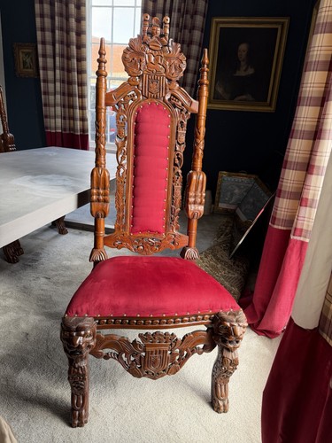 Solid mahogany gothic - mahogany, throne