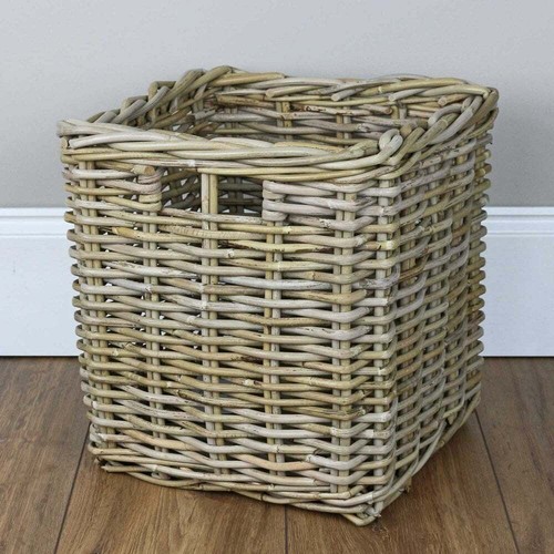 Grey buff square rattan - grey, &