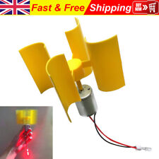 Small Vertical Wind Generator Micro Wind Turbines Mini Motor Set DIY Kits UK