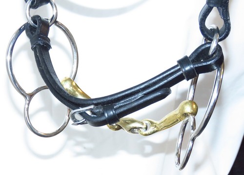 Leather curb strap jaw chin - curb,