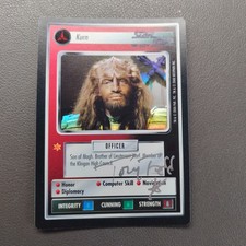 Autographed  Star Trek CCG -