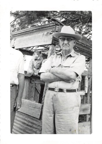 Man cat 1960 snapshot - man,