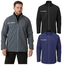 Stuburt Mens Evolution Waterproof Jacket Lightweight Full Zip Golf Coat Top