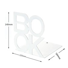 1 Pcs Black Metal Book Ends