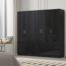 REFLECT Black Gloss Wardrobe
