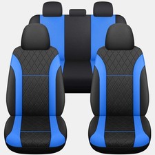 Luxury Black Blue Quilted FULL SET Car Seat Covers MITSUBISHI COLT LANCER