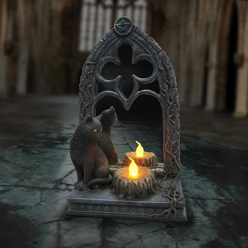 Magic mirror cat figurine - cat,
