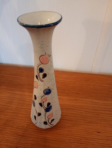 Vintage hand paint floral vase - vintage,