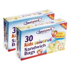 2 x 30 Kids Coloured Sandwich