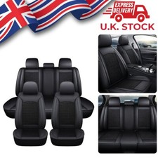 For Honda Civic Accord PU Leather Full Set Car Seat Covers 5-seat Front+Rear UK