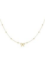 14ct Gold-Plated Bow Pendant