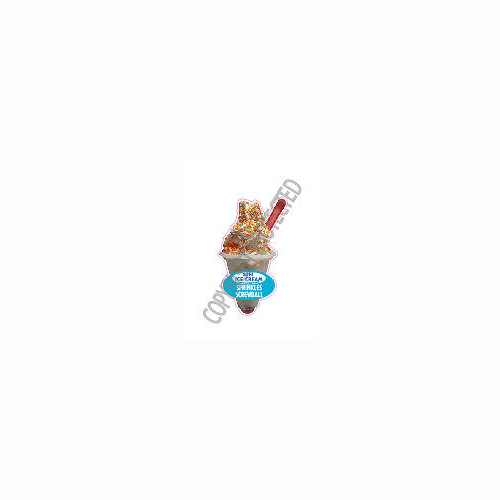 Ice cream van sticker - cream,