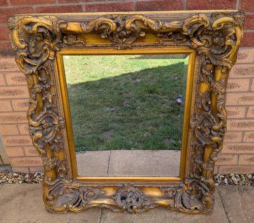 Antique gold ornate - ornate, wall