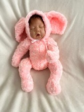 Reborn Pink Rabbit Cuddle Doll