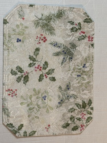Christmas placemats green red - christmas,