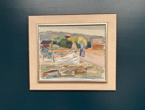 Original swedish oil canvas - oil,