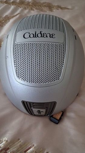 Caldene silver jockey helmet - caldene,