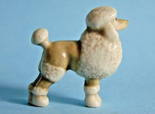 Classic vintage ceramic Wade Whimsies figurine of a Poodle dog