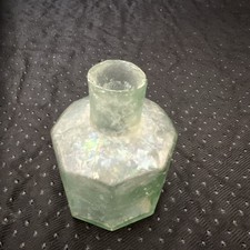 Antique glass clear penny - clear,