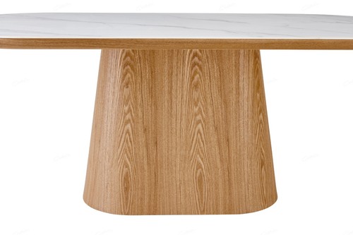 Bianca oval dining table - oval,