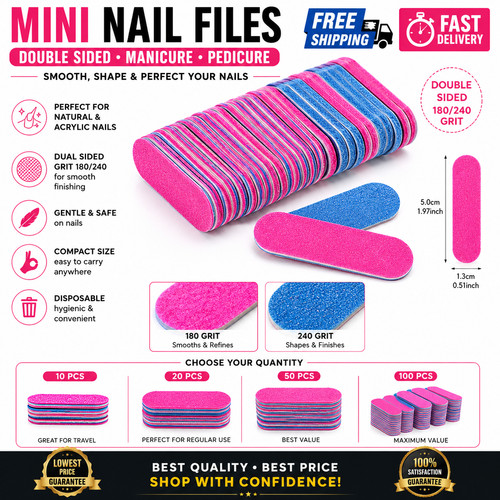 Mini nail files - files, board