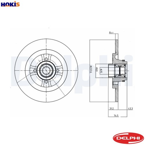 Brake disc bg9025rs for - 2x,