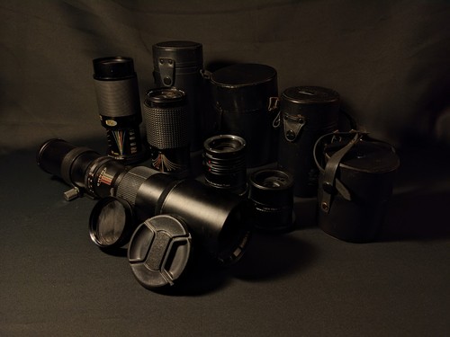 Vintage film photography lens - film,