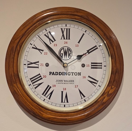 Railway station clock - railway, seiko