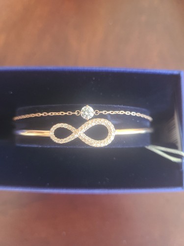 Swarovski infinity gold bangle - infinity,