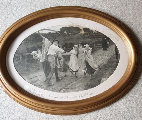 Vintage print of the - b/w,