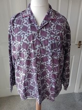 Size XL Men's patterned long sleeve and legs pyjamas. Chest 48-50" 100 % Cotton
