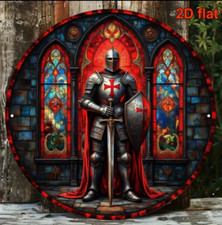 KNIGHTS TEMPLAR - Round Metal