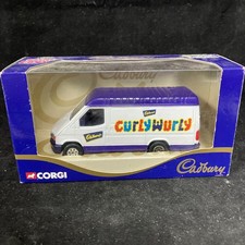 Corgi 58111, Ford Transit Van, Cadbury's Curly Wurly, Diecast Model With Box.