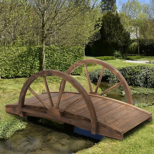 Bridge garden wooden - wooden, ft