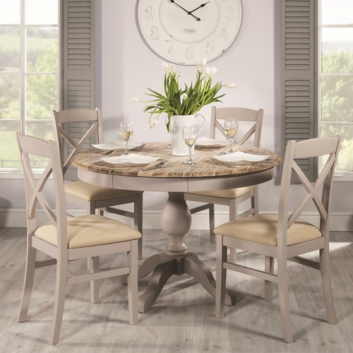 Truffle wooden pedestal table