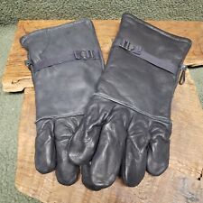 Leather Pilot Gloves Intermediate Cold Weather/ Wet, Black, Size 5. Unissued