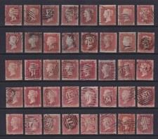 QV 1d Penny Red Stars (mostly)